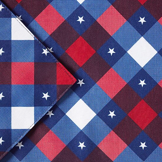 Town And Country Patriotic Plaid 4 Pack Placemat