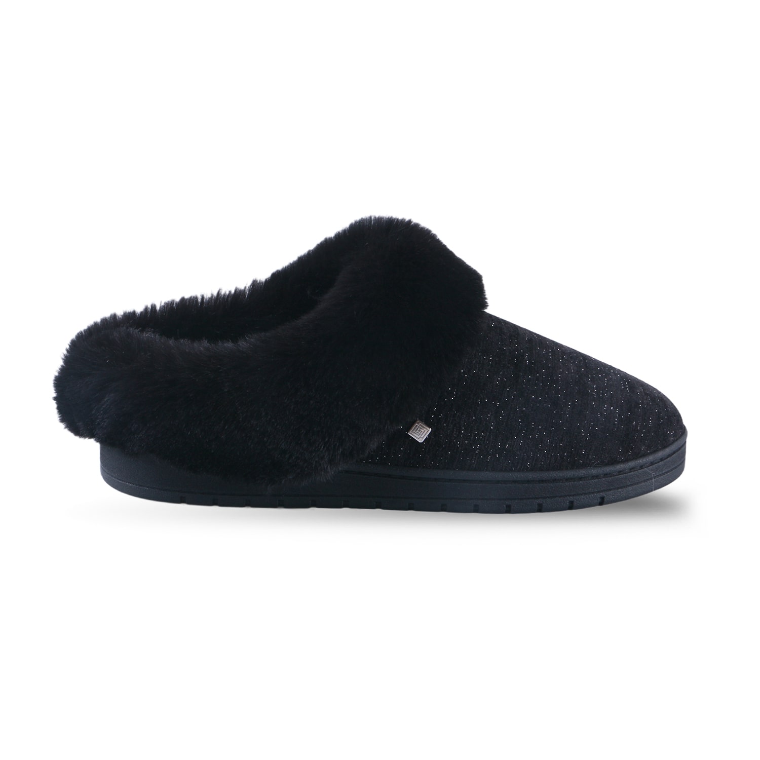 Isotoner Lurex Womens Clog Slippers