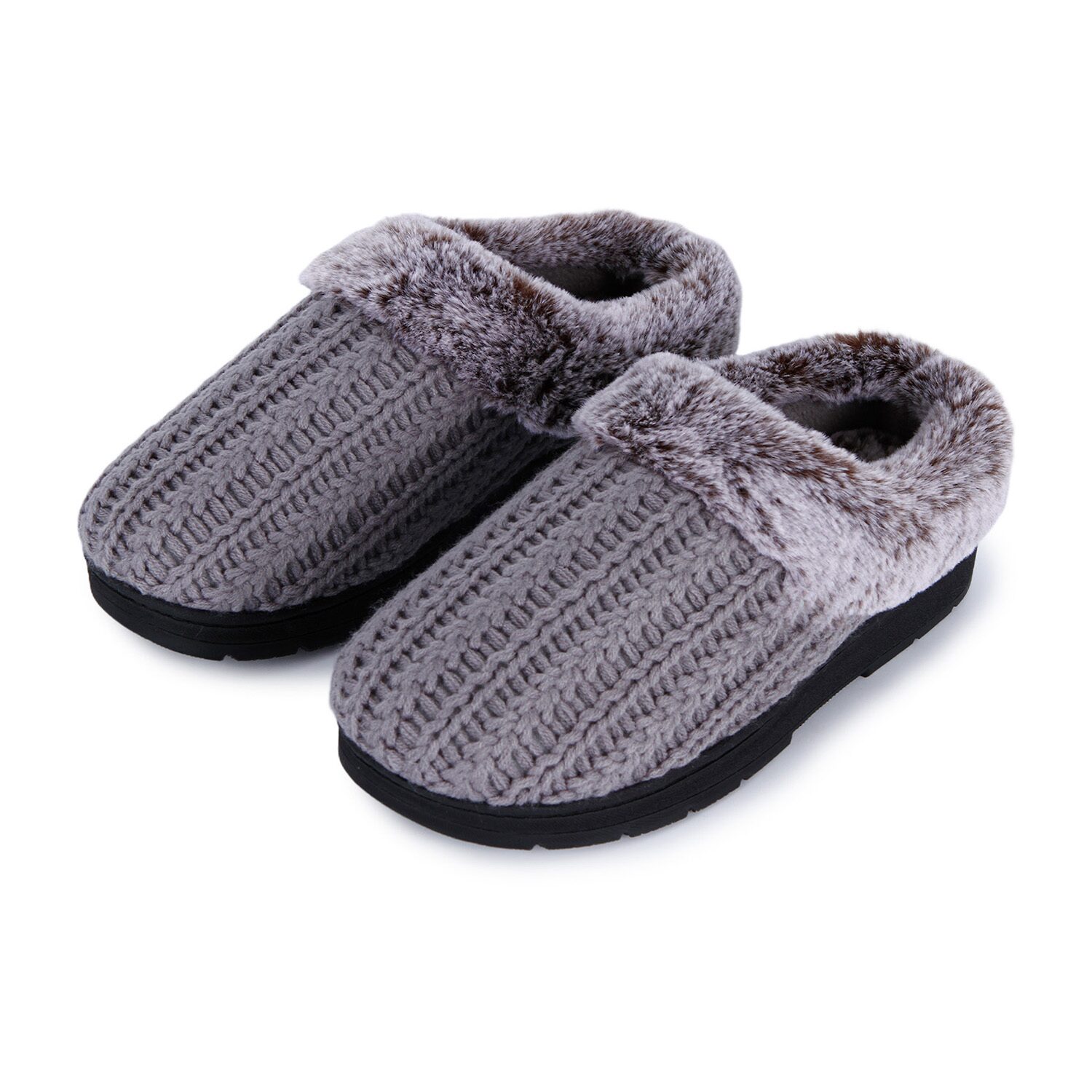 Isotoner Cable Knit Womens Clog Slippers