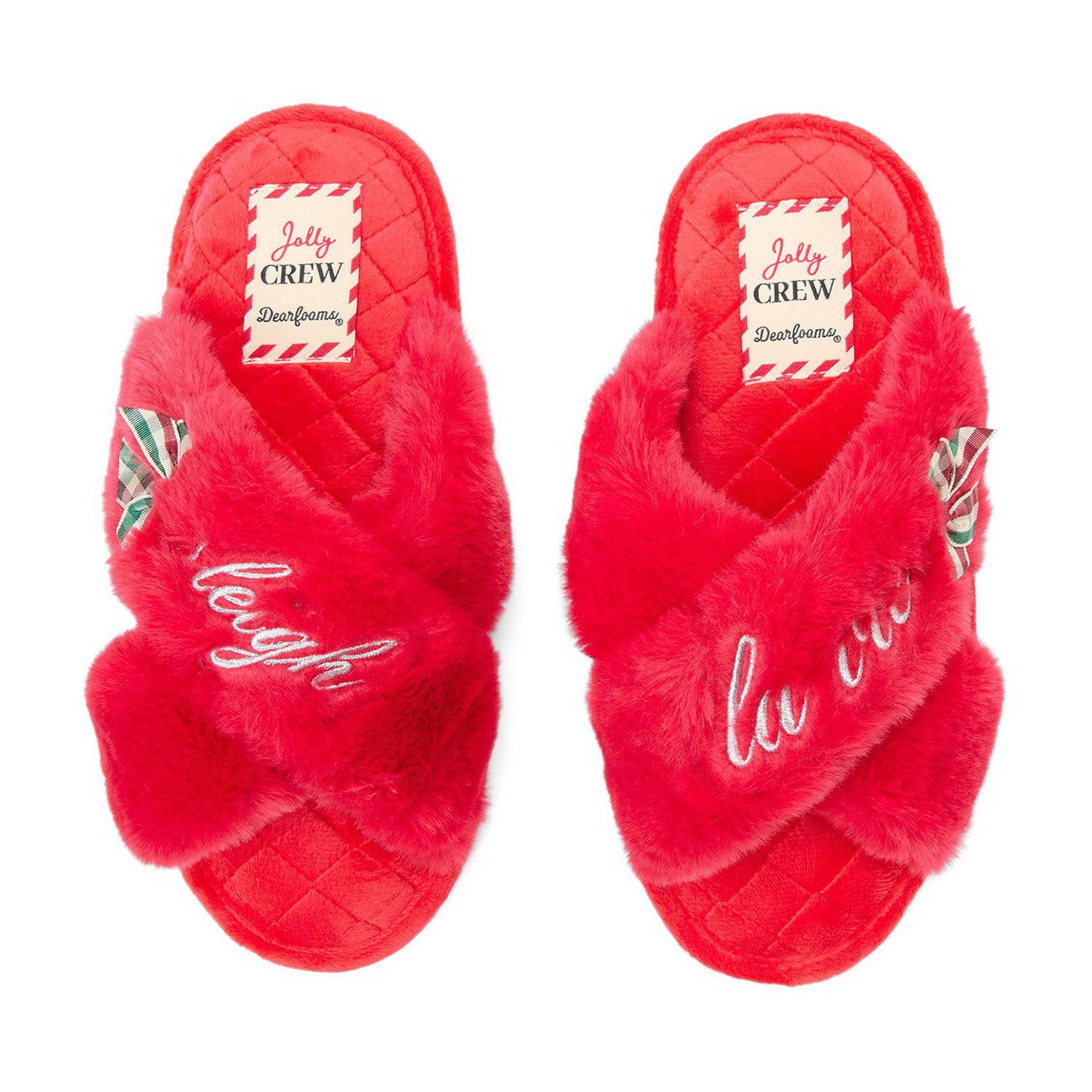 Dearfoams Mama Fur Womens Slip-On Slippers