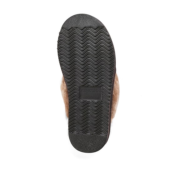 Dearfoams Sydney Genuine Shearling Scuff Womens Slip-On Slippers