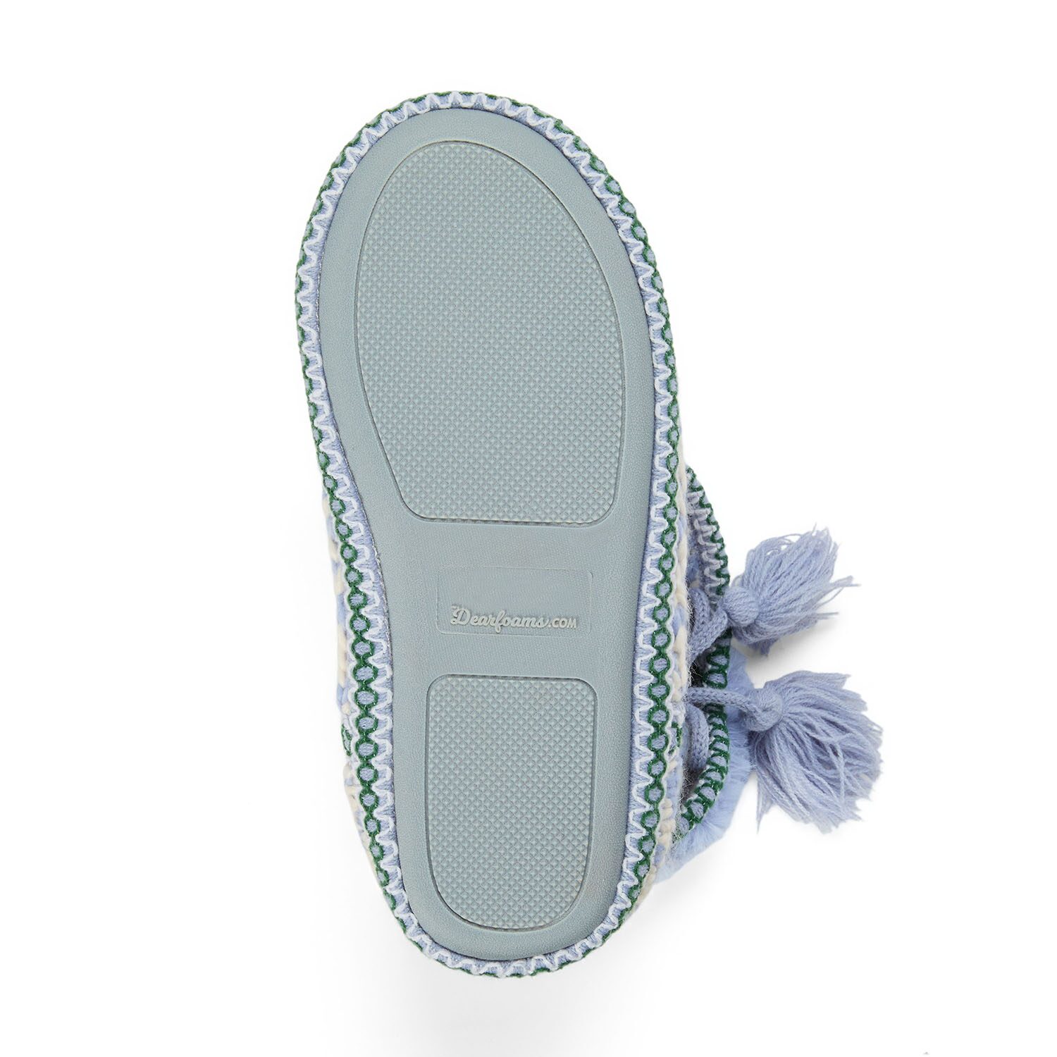 Dearfoams Becky Fold Down With Tassel Womens Bootie Slippers