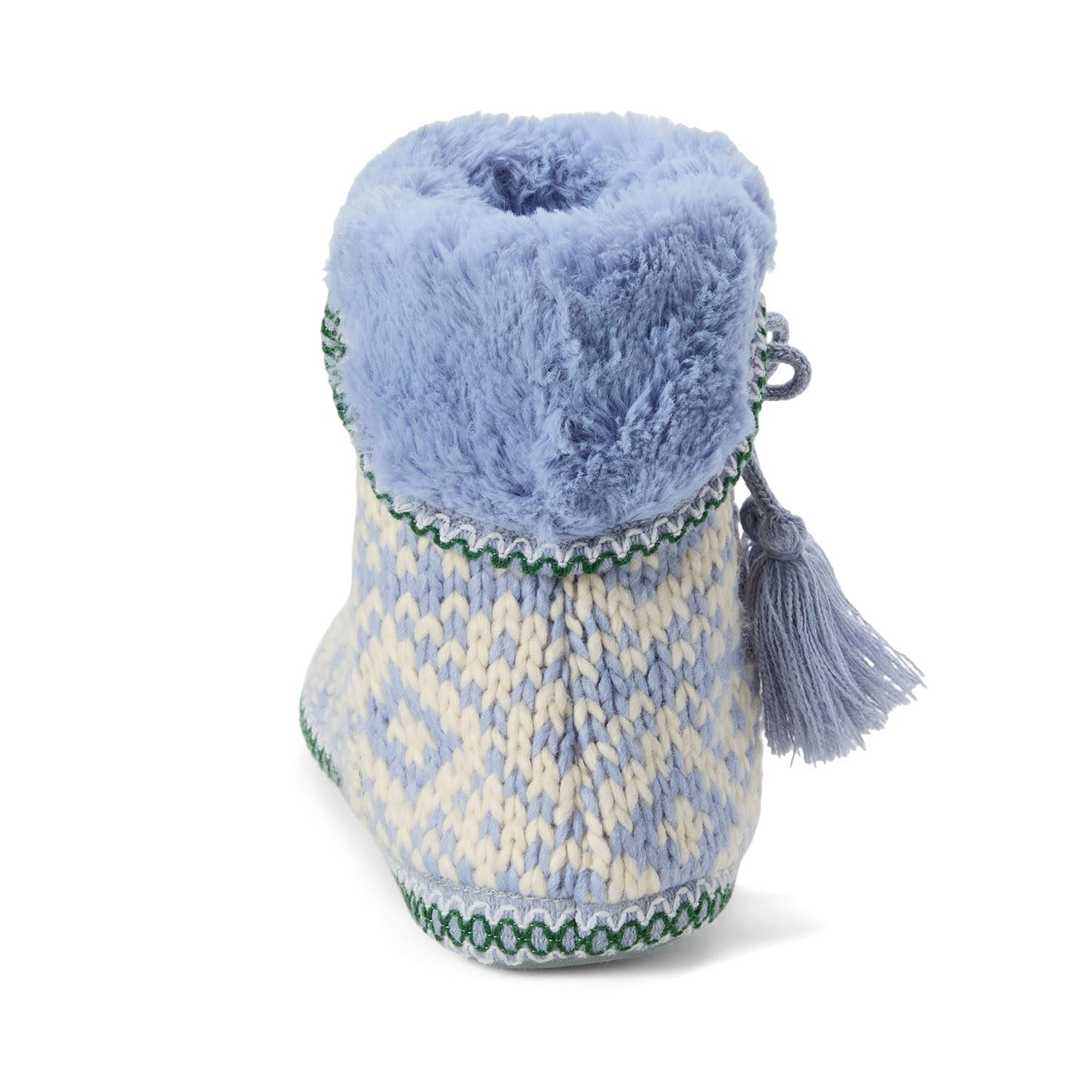 Dearfoams Becky Fold Down With Tassel Womens Bootie Slippers