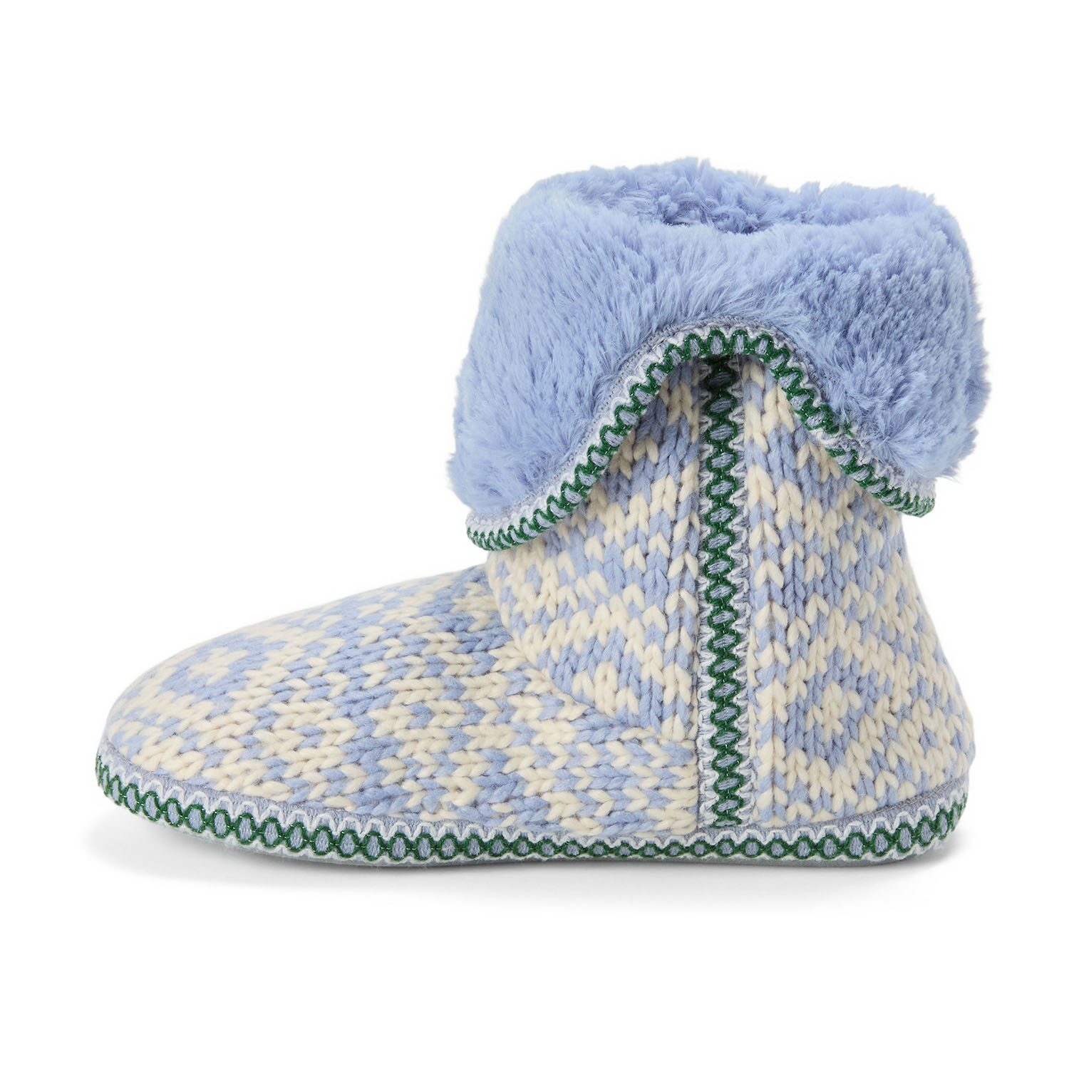 Dearfoams Becky Fold Down With Tassel Womens Bootie Slippers