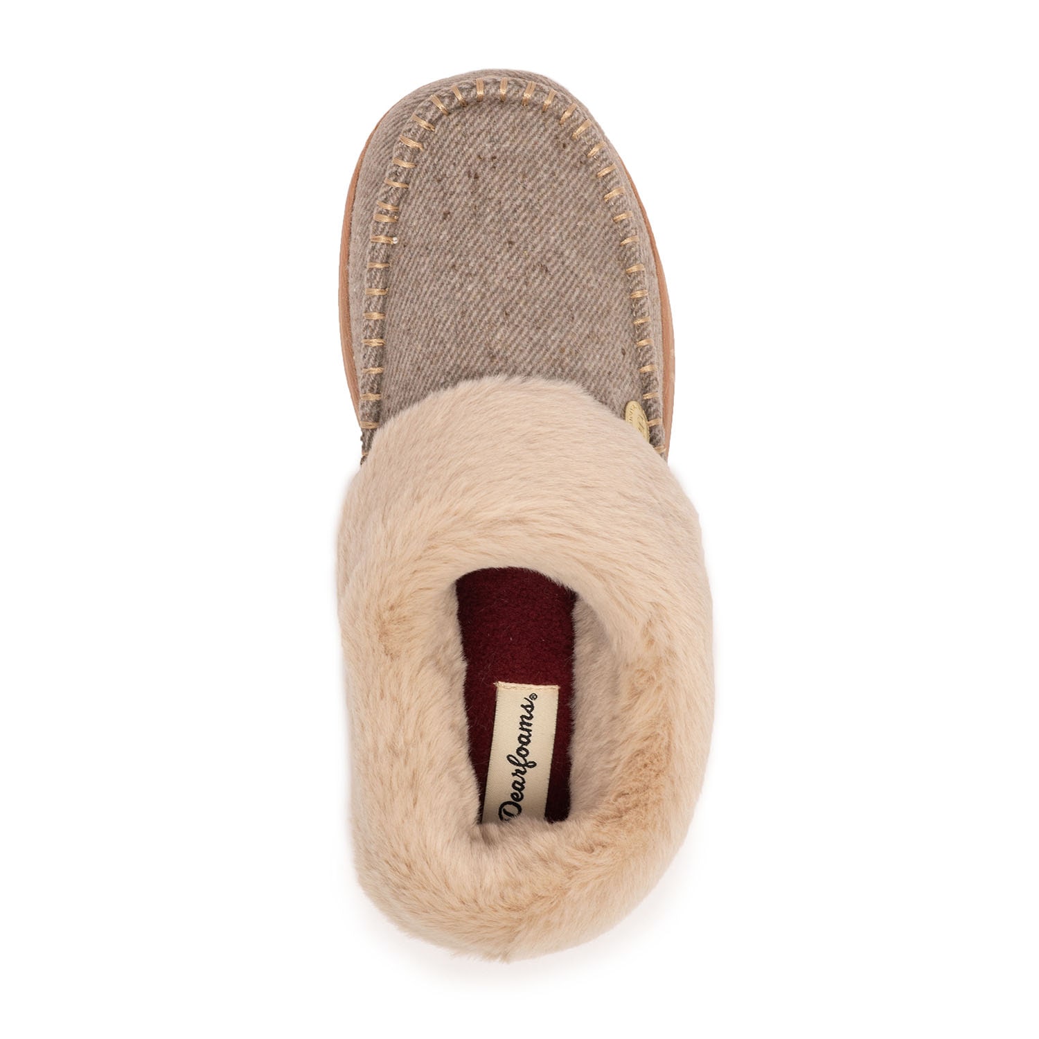 Dearfoams Nyla Moc Toe Womens Moccasin Slippers