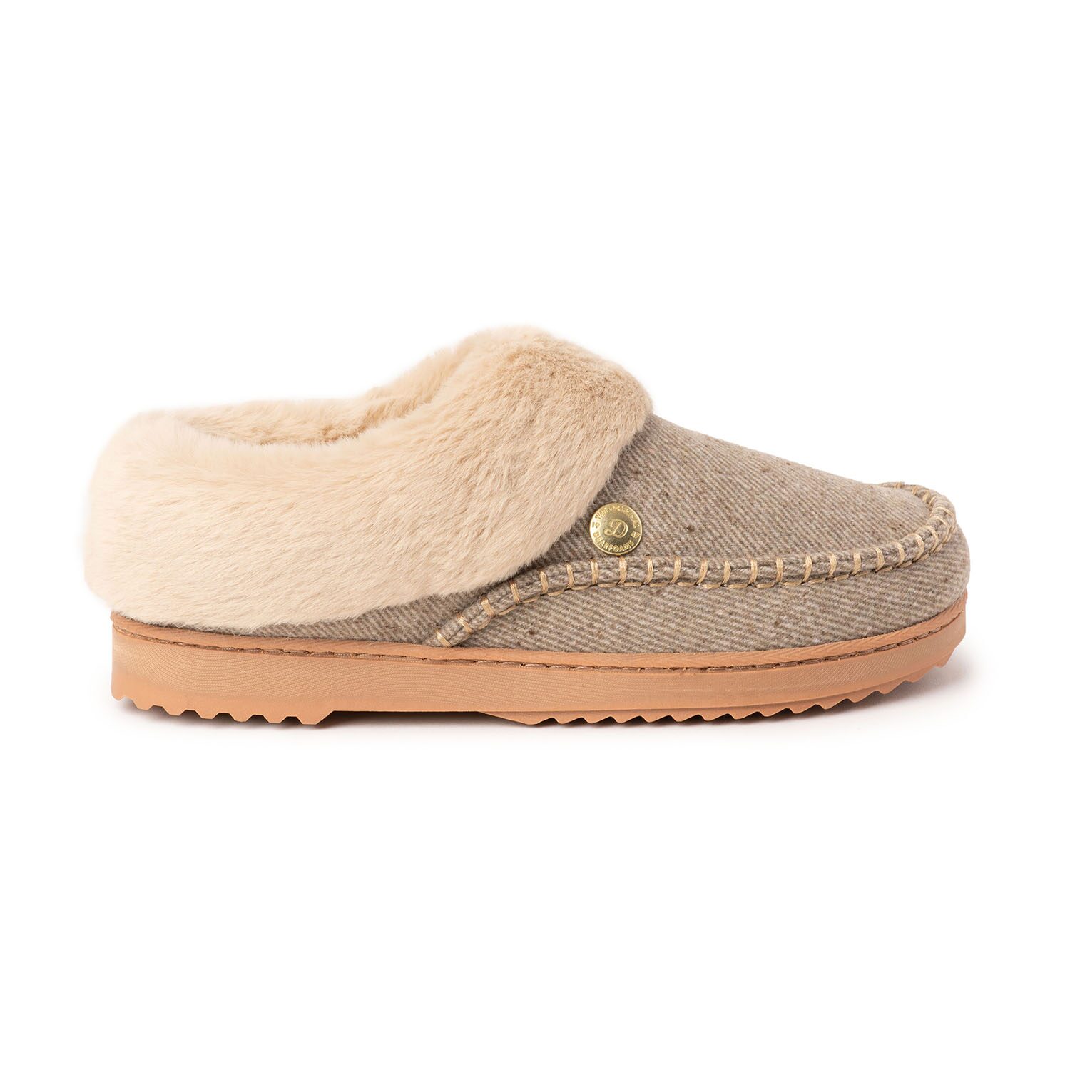Dearfoams Nyla Moc Toe Womens Moccasin Slippers
