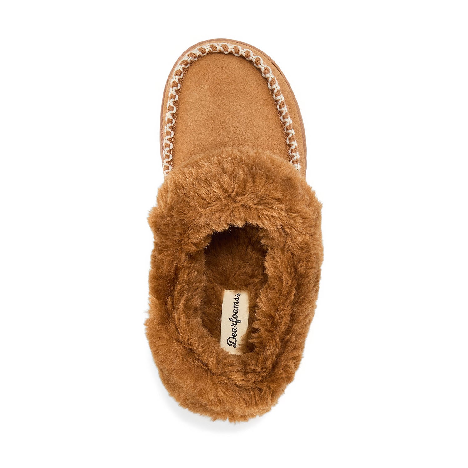 Dearfoams Blaine Genuine Suede Womens Clog Slippers