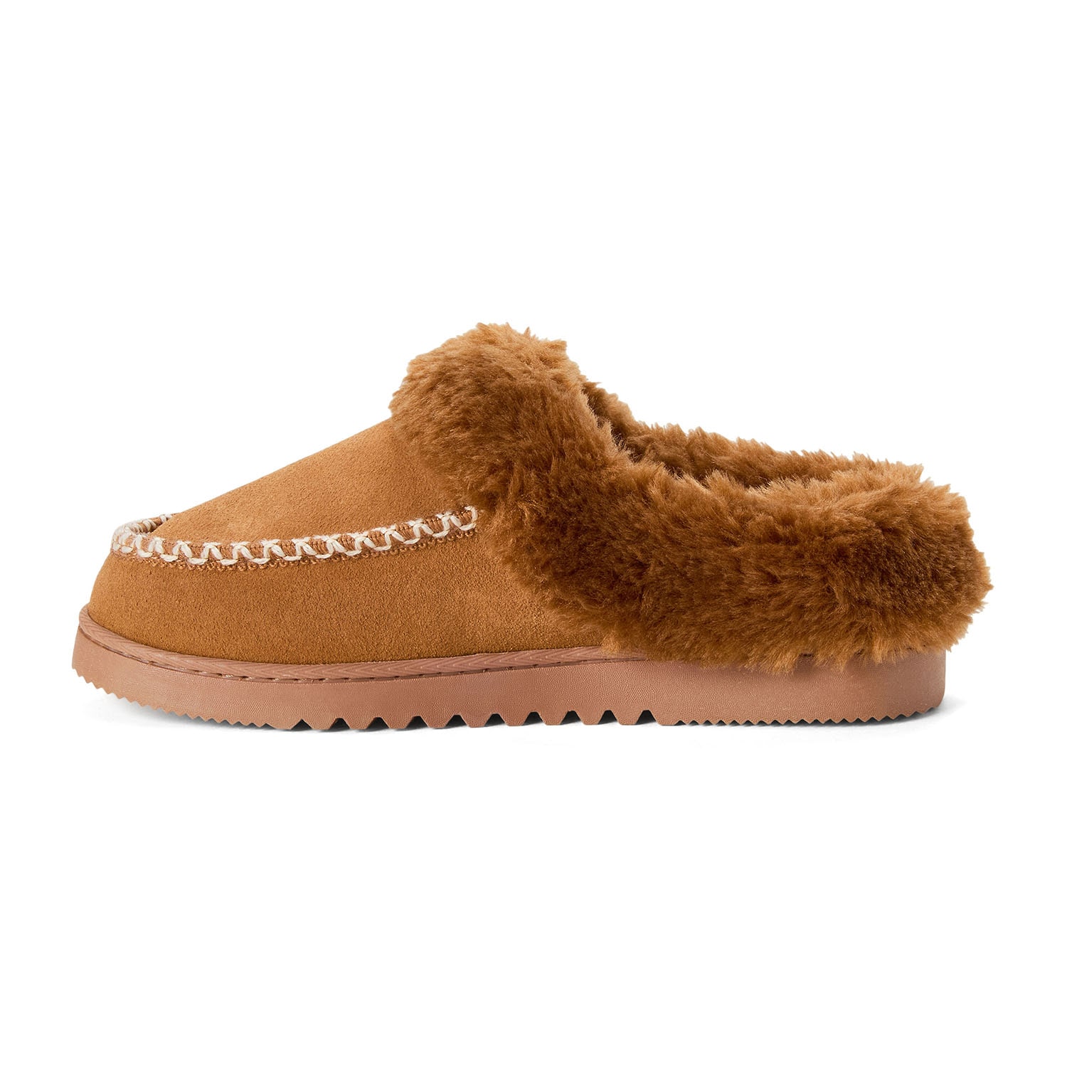 Dearfoams Blaine Genuine Suede Womens Clog Slippers