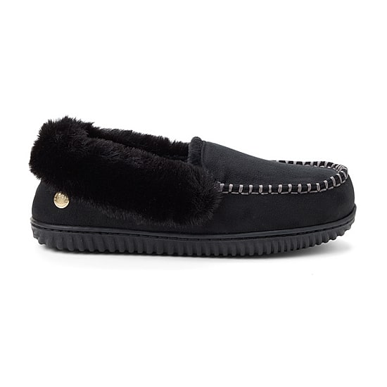 Dearfoams Ryland Cabin Moc Womens Moccasin Slippers