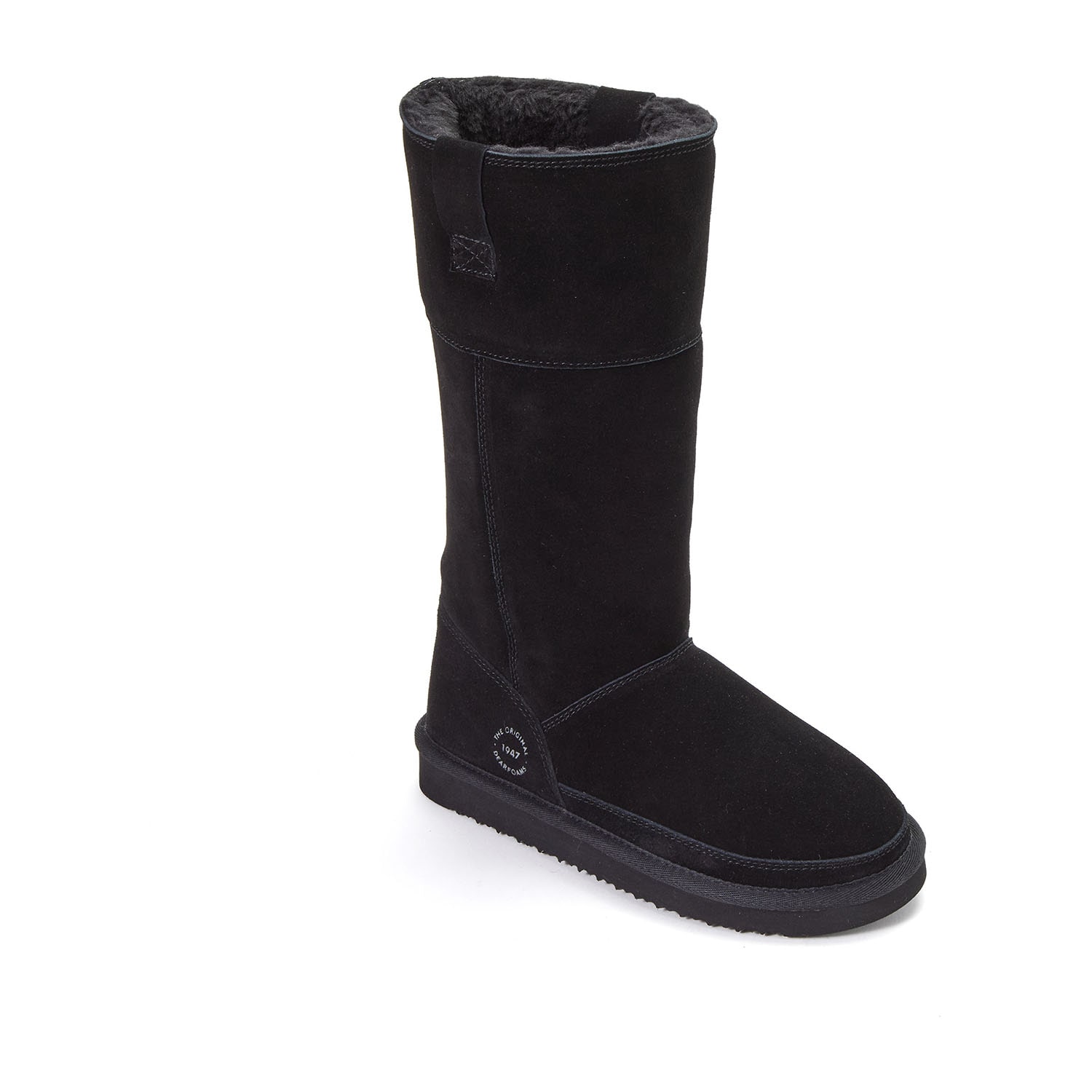 Dearfoams Rayna Genuine Suede Womens Bootie Slippers
