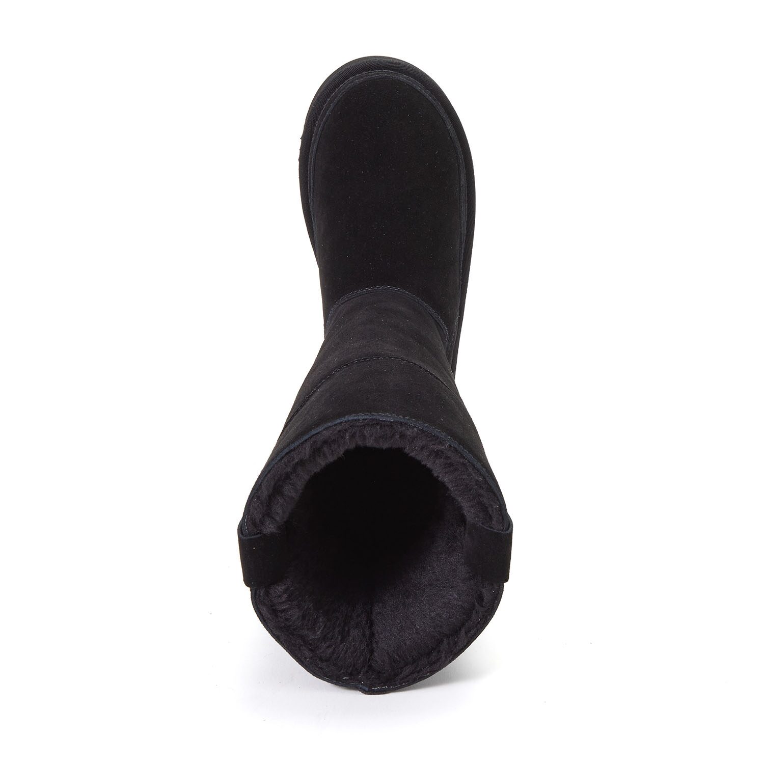 Dearfoams Rayna Genuine Suede Womens Bootie Slippers