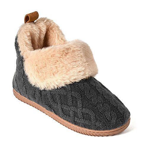Dearfoams Moritz Energy Returnie Womens Bootie Slippers In Gray