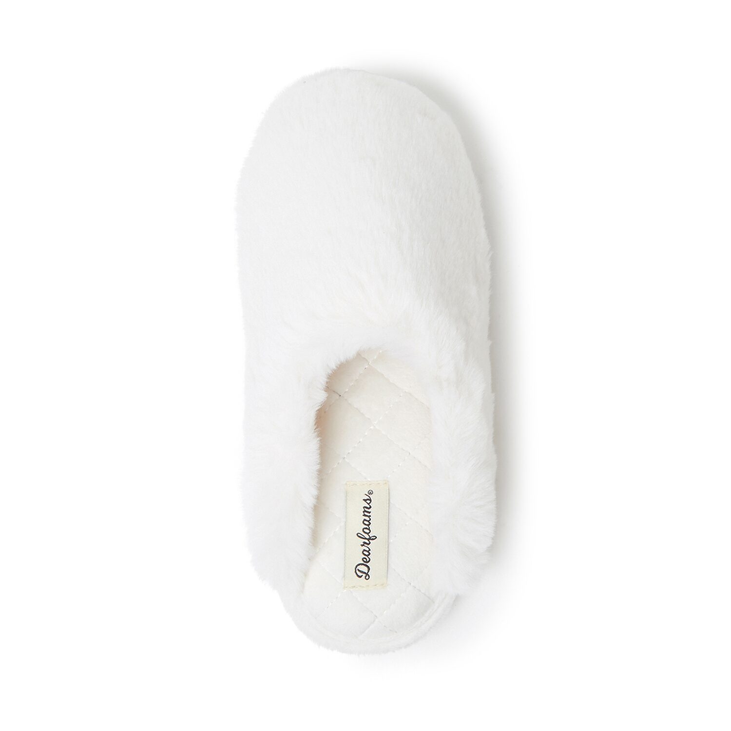 Dearfoams Bailey Scuff Womens Memory Foam Slip-On Slippers
