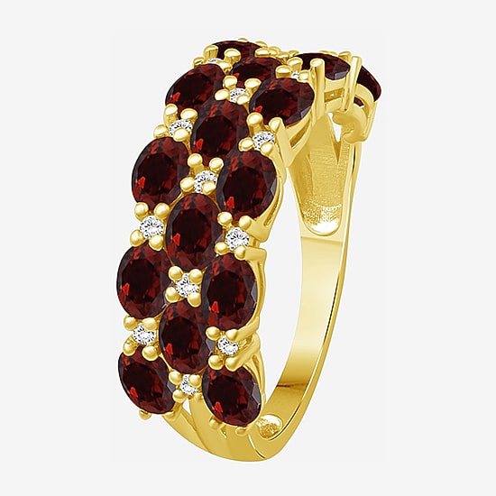 (I-J / I2-I3) Womens 2MM 1/8 CT. T.W. Genuine Gemstone 10K Gold Band