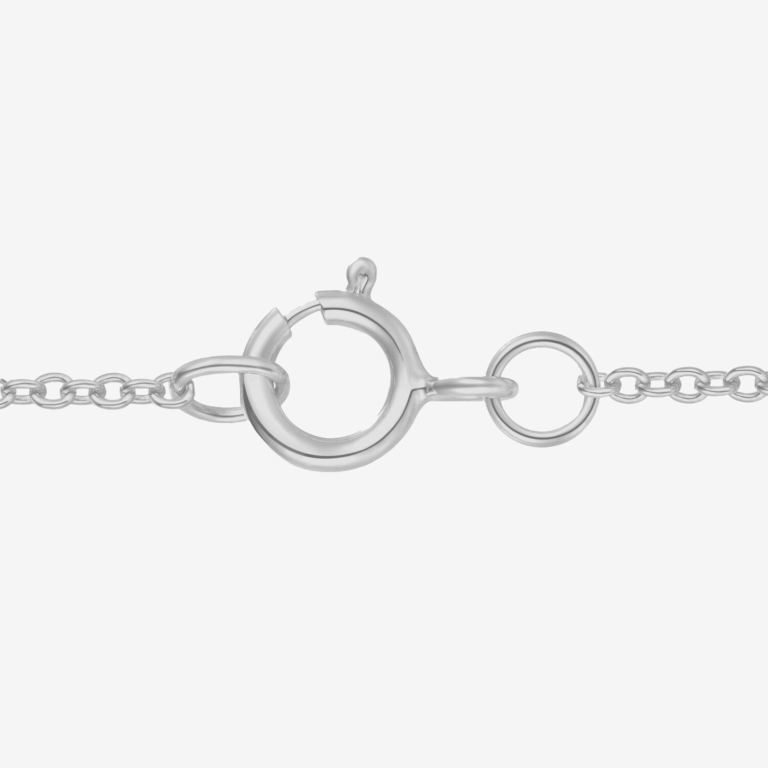 Yes Please! Womens Lab Created White Opal Sterling Silver Cushion 18 Inch Pendant Necklace