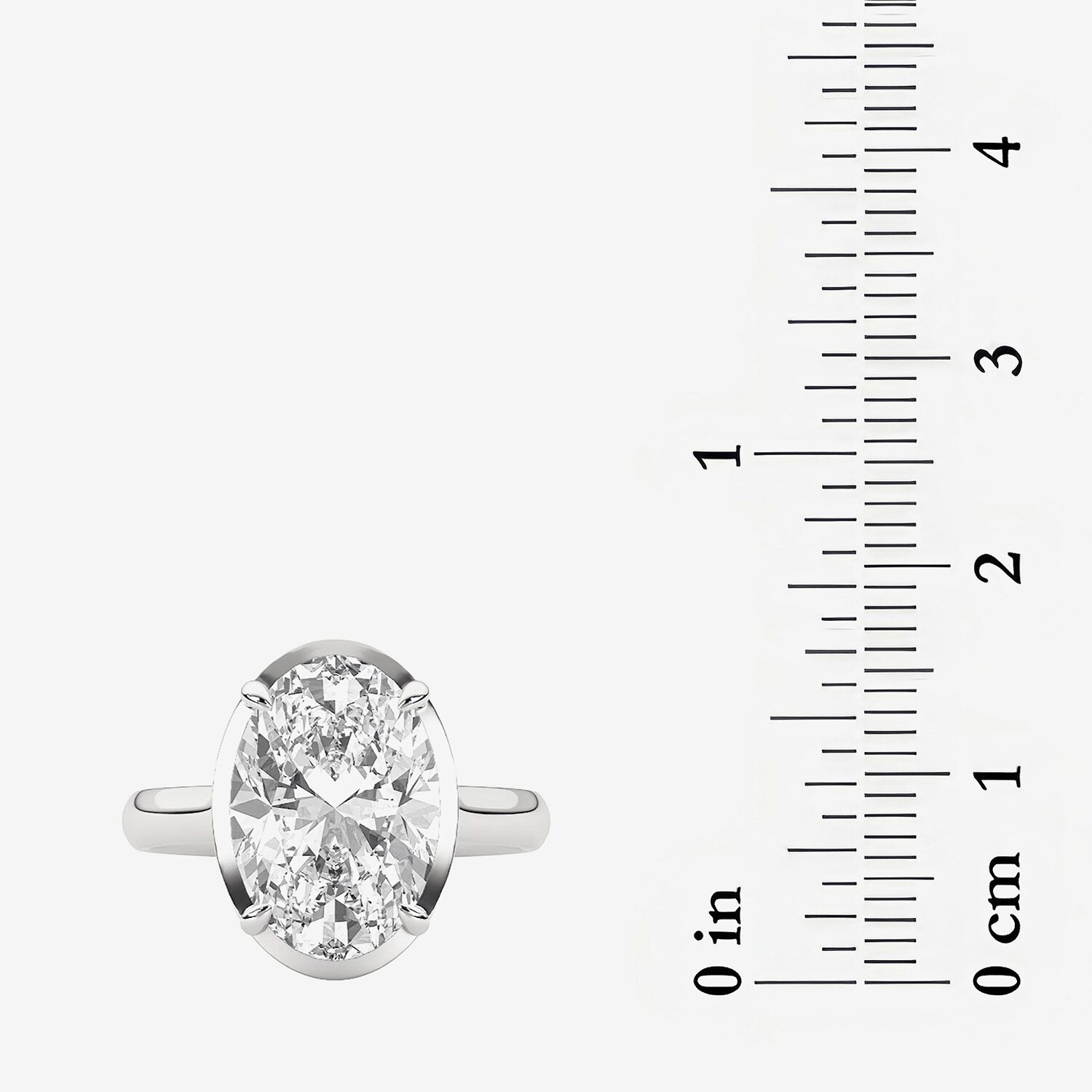 Grown Gorgeous (F / Vs2) Womens 5 3/4 CT. T.W. Lab White Diamond 14K Gold Oval Engagement Ring
