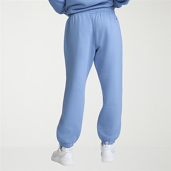 Champion Womens Cuffed Drawstring Waist Cinched Mid Rise Baggy Fit Fleece Sweatpant