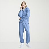 Champion Womens Cuffed Drawstring Waist Cinched Mid Rise Baggy Fit Fleece Sweatpant