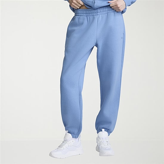 Champion Womens Cuffed Drawstring Waist Cinched Mid Rise Baggy Fit Fleece Sweatpant