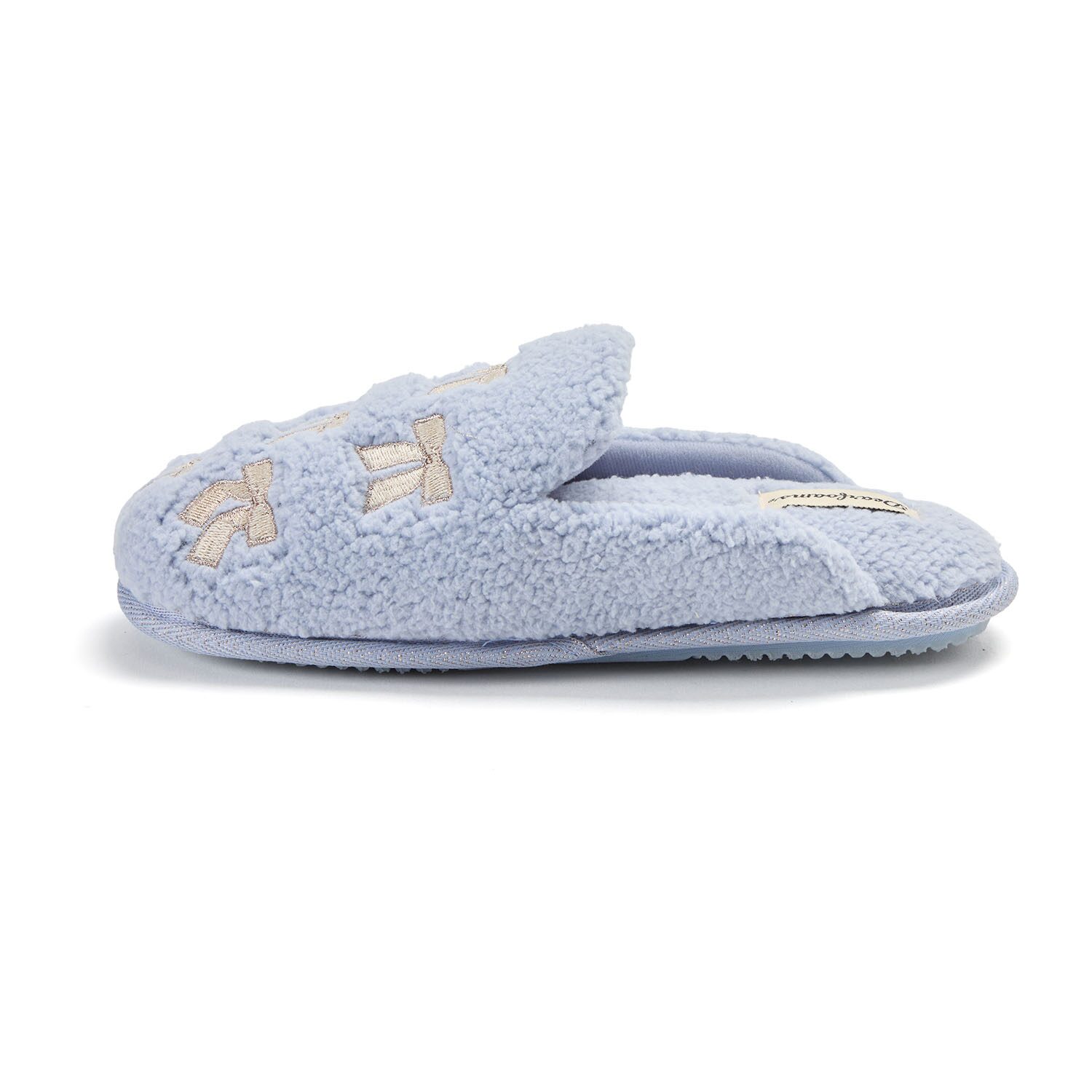 Dearfoams Teddy Heart Scuff Womens Slip-On Slippers
