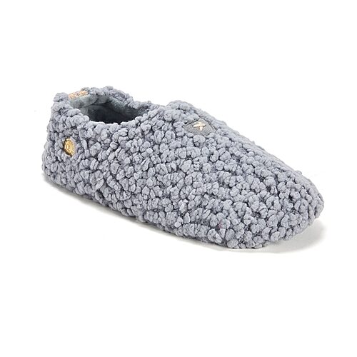 Dearfoams Lounge Slipper Sock Womens Slip-on Slippers In Gray