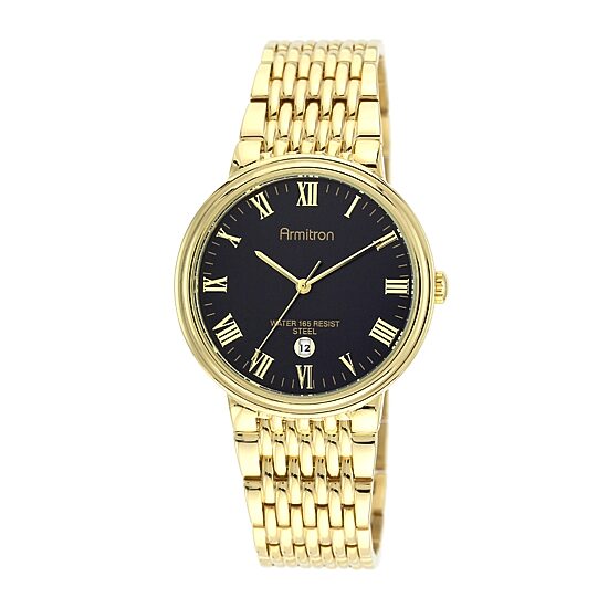 Armitron® All Sport® Mens Gold-Tone Stainless Steel Watch