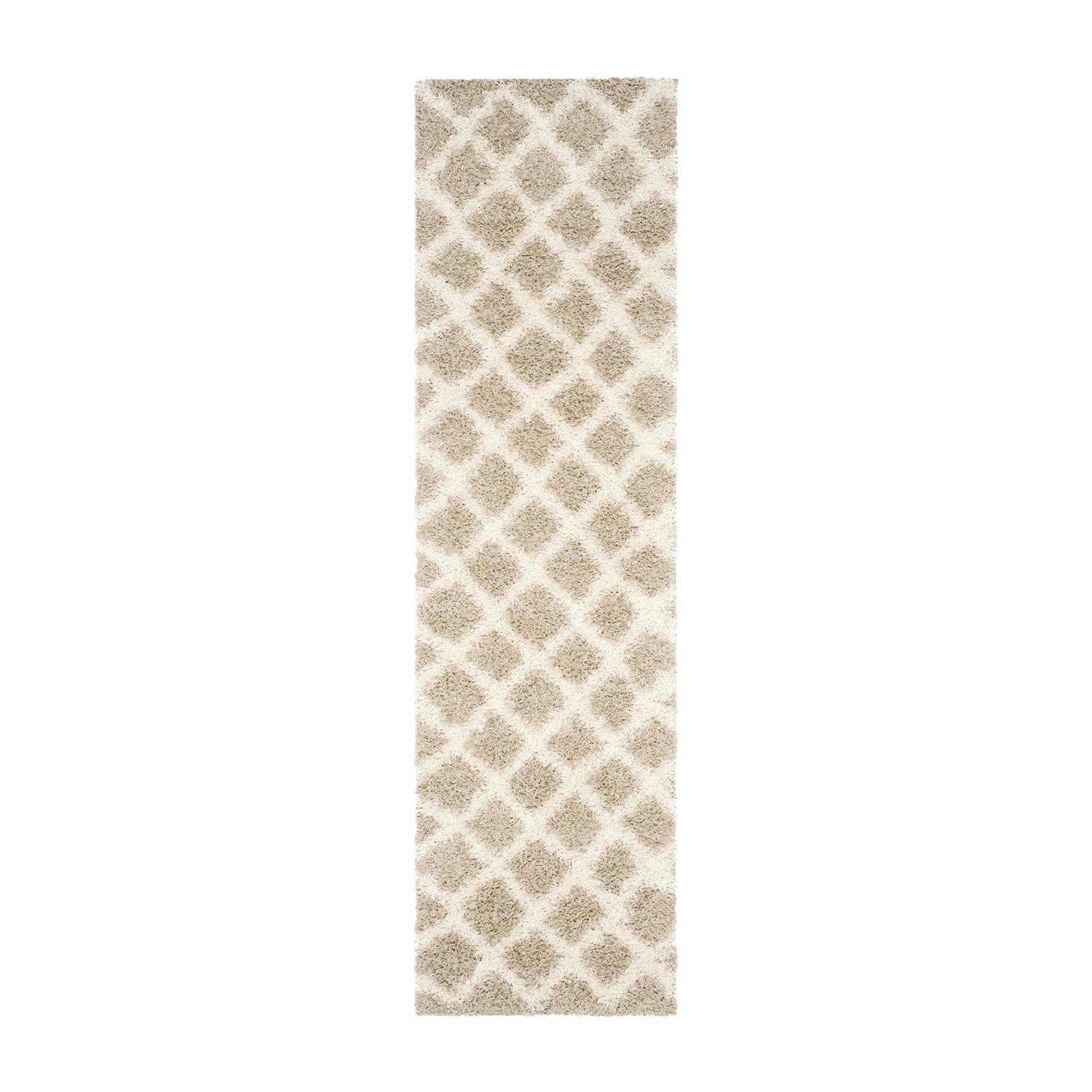 Safavieh Dallas Shag Collection Cara Geometric Runner Rug