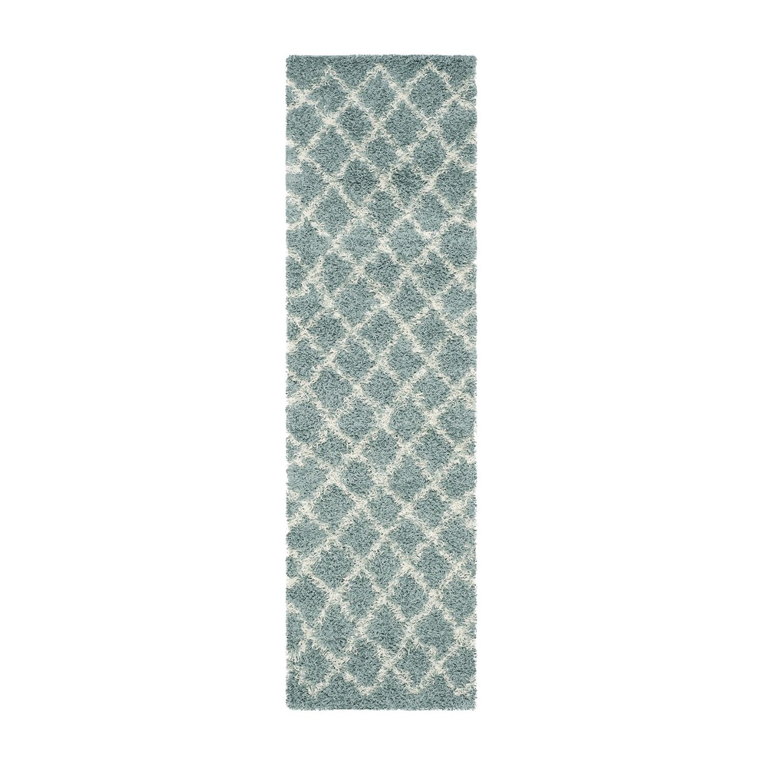 Safavieh Dallas Shag Collection Cara Geometric Runner Rug