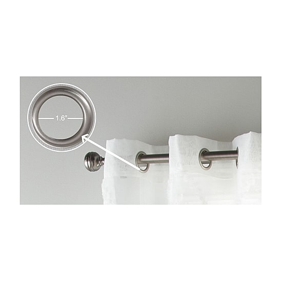 Stratford Park Angelina Grommet Top Sheer Set of 2 Curtain Panel