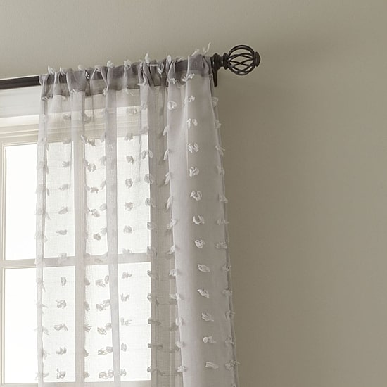 Stratford Park Olimpia Rod Pocket Sheer Set of 2 Curtain Panel