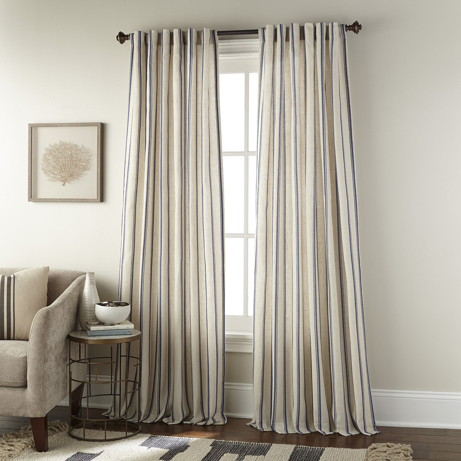 Stratford Park Kanti Rod Pocket Back Tab Light-Filtering Single Curtain Panel