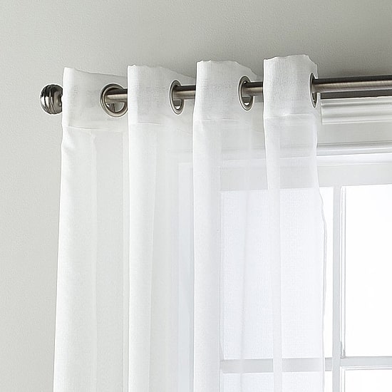 Stratford Park Shelby Grommet Top Sheer Single Curtain Panel