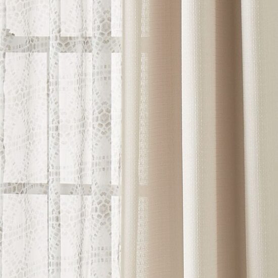 Stratford Park Cecily Grommet Top Sheer Set of 4 Curtain Panel