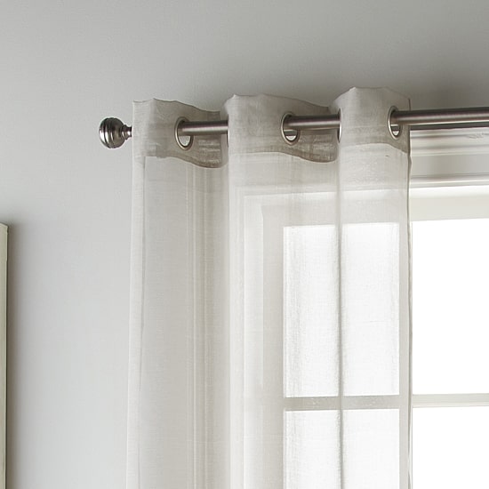 Stratford Park Luisa Grommet Top Sheer Set of 2 Curtain Panel