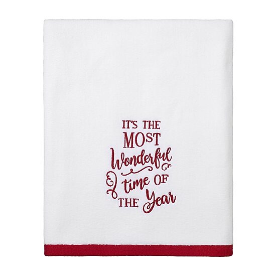 Avanti Sparkle Holiday Bath Towel