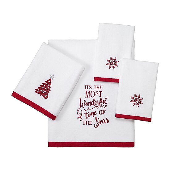 Avanti Sparkle Holiday Bath Towel