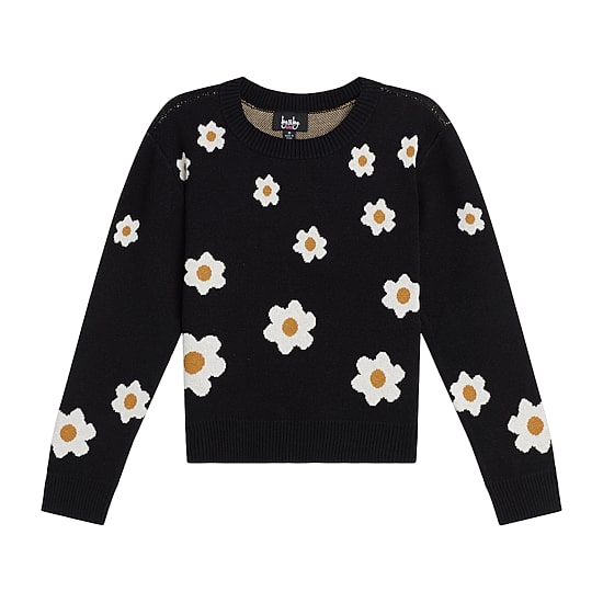 by&by girl Big Kid Girls Round Neck Long Sleeve Pullover Sweater