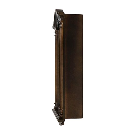 Bedford Clock Collection Noah 22" Chestnut Wood Chiming Pendulum Wall Clock