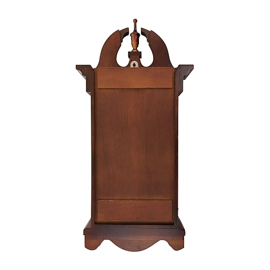 Bedford Clock Collection Delphine 27" Mahogany Chiming Pendulum Wall Clock