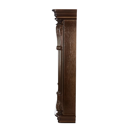 Bedford Clock Collection Chestnut Chiming Pendulum Wall Clock
