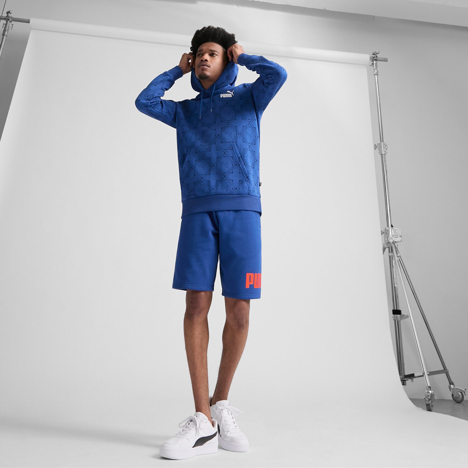 PUMA Mens Long Sleeve Fleece Active Hoodie