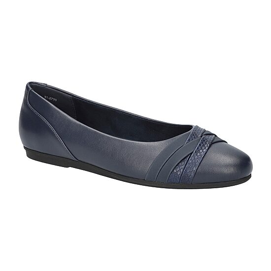 Easy Street Kylie Womens Round Closed Toe Ballet Flats