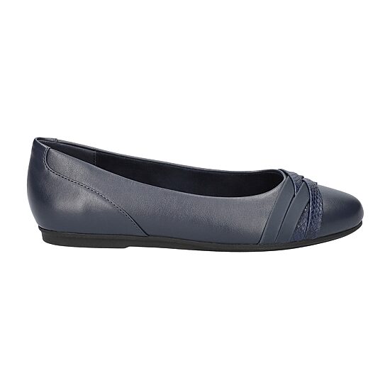 Easy Street Kylie Womens Round Closed Toe Ballet Flats