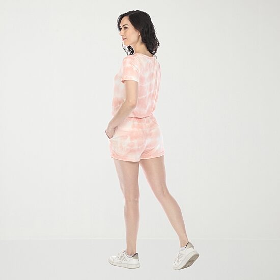 White Mark Womens Crew Neck Short Sleeve 2-pc. Pajama Set