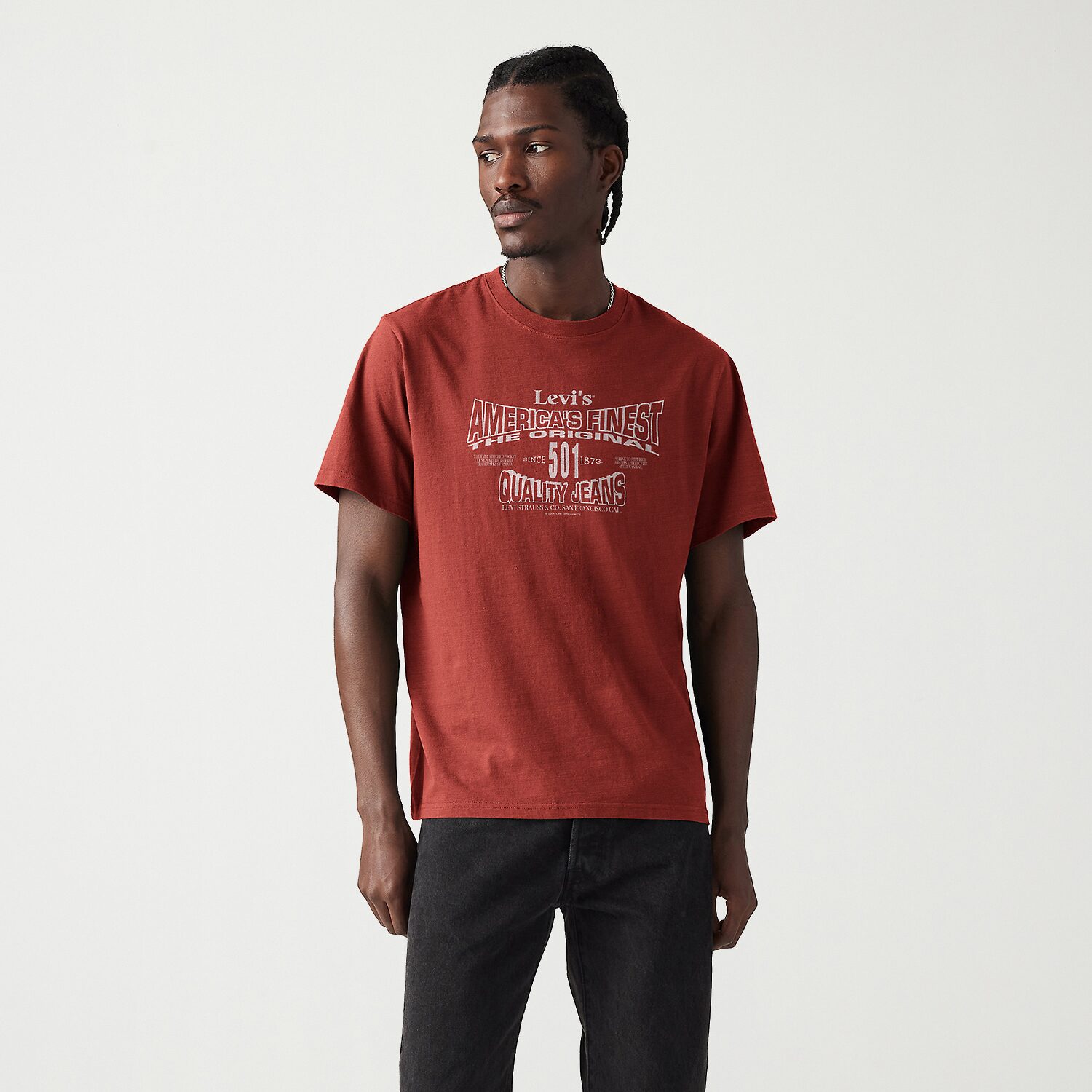 Levi's® Mens Crew Neck Short Sleeve Relaxed Fit Graphic T-Shirt