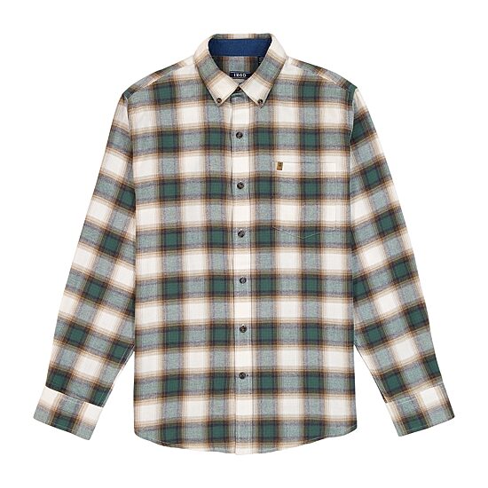 IZOD Stratton Mens Long Sleeve Stretch Fabric Classic Fit Flannel Shirt