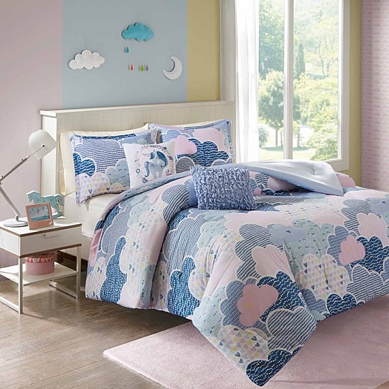 Intelligent Design Bliss 100 % Cotton Comforter Set with Decorative Pillows