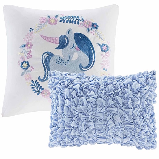 Intelligent Design Bliss 100 % Cotton Comforter Set with Decorative Pillows