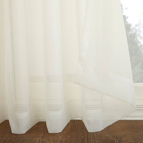 No 918 Emily Patio Sheer Grommet Top Single Patio Door Curtain