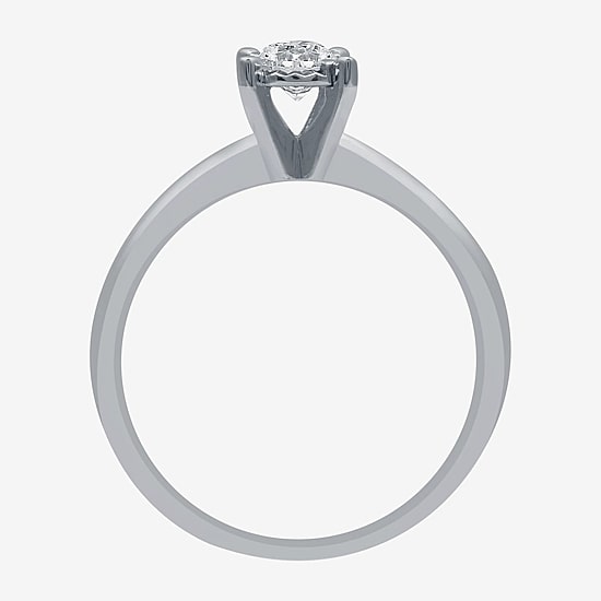 Women's 1/2 CT.T.W. Natural Diamond Round Solitaire Ring and Channel Band Bridal Set in 10K Gold
